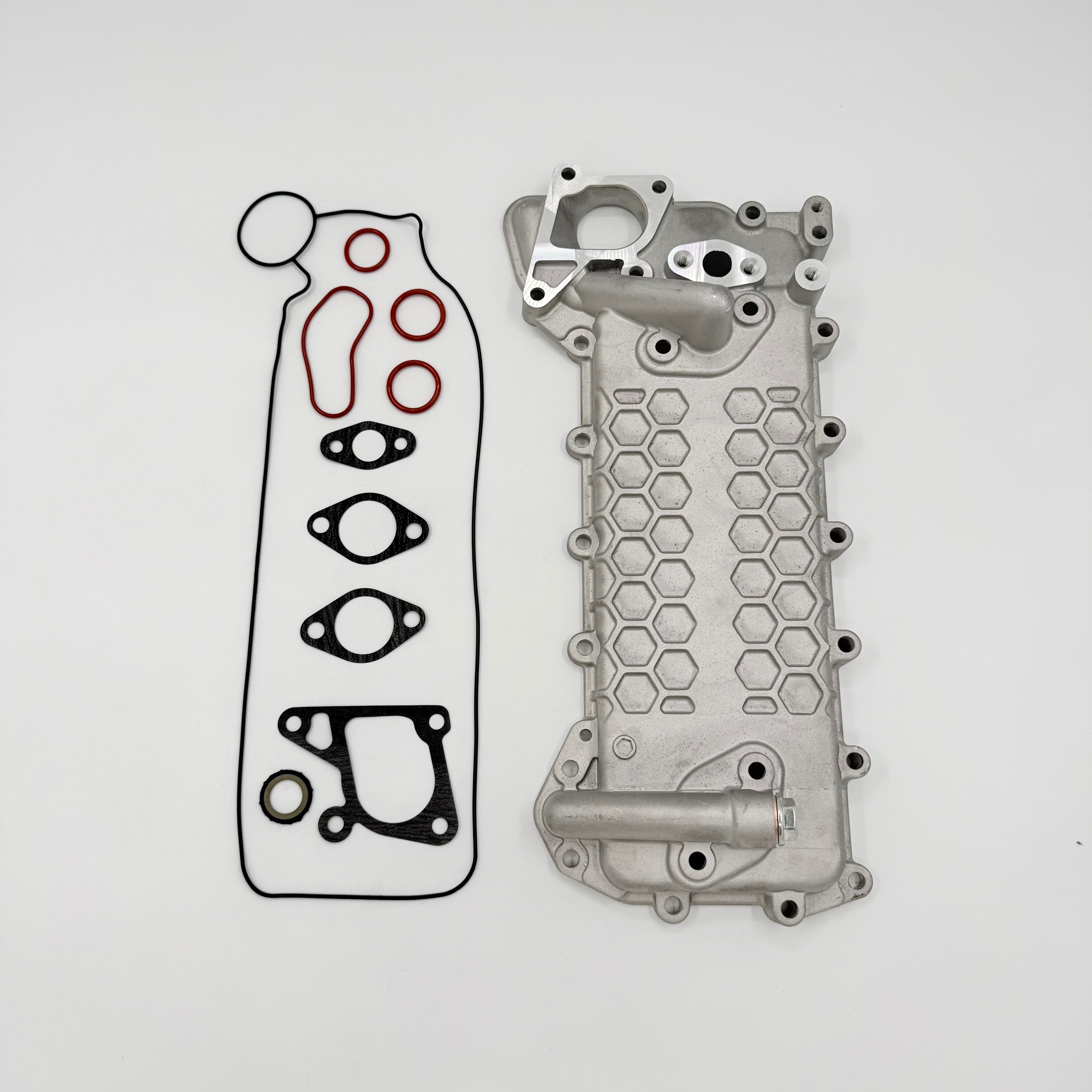 Oil Cooler Cover + Gaskets For Isuzu NRR NQR NPR-HD NPR 4HE1 4.8L 1998-2004 - GoTrucky