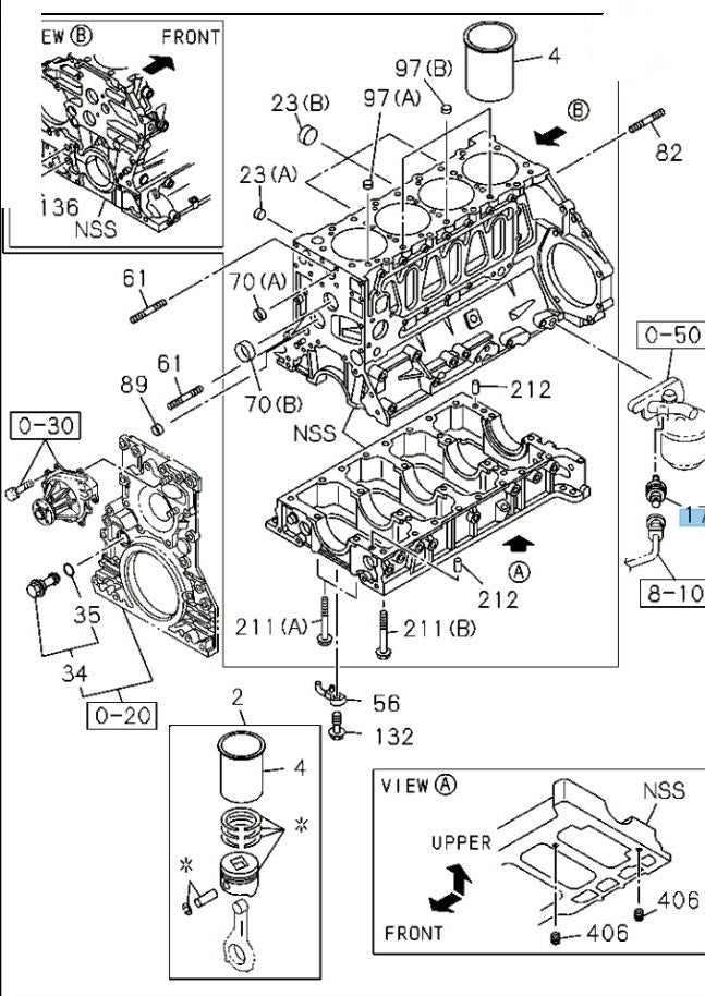 Oil Presure Switch for ISUZU NPR NPR-HD NQR NRR 4JJ1 3.0L 4HK1 5.2L 4HE1 4.8L 1998-2024 OEM - GoTrucky