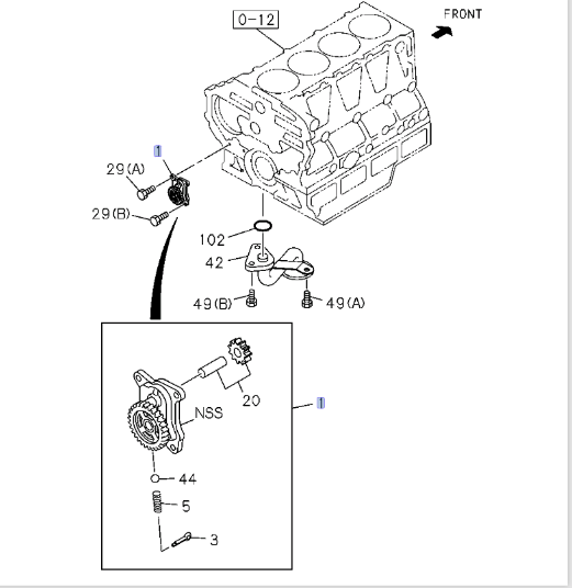 Oil Pump For ISUZU NRR NPR NQR NPR - HD 4HE1 4.8L 4HK1 5.2L 98 - 10 - GoTrucky