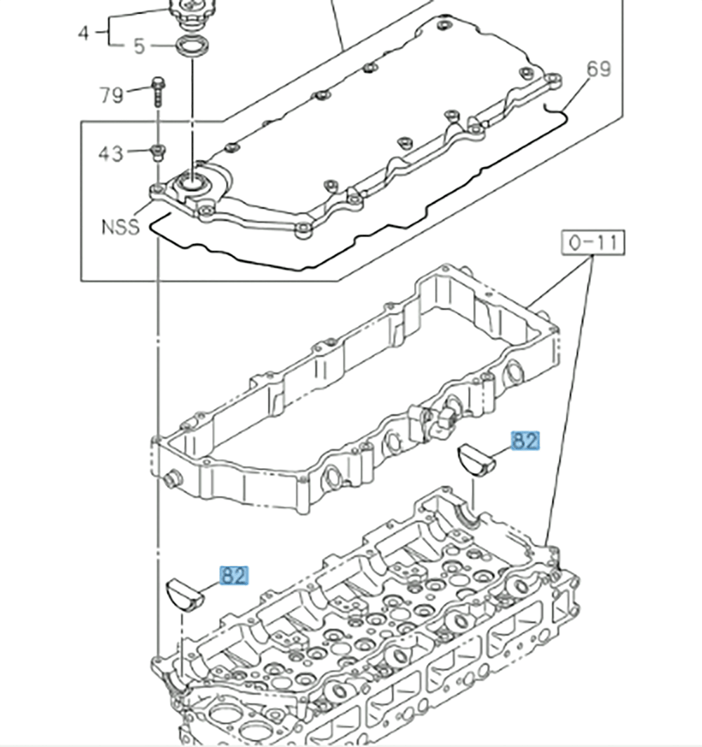 Plug Rubber Cylinder Head Gasket For Isuzu NRR NPR NQR NPR-HD 4HK1 5.2L 4HE1 4.8L 1994-2026 - GoTrucky