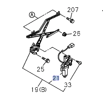 Power Window Motor Regulator Left Driver Side for ISUZU NQR NRR NPR NPR - HD 07 - 25 - GoTrucky