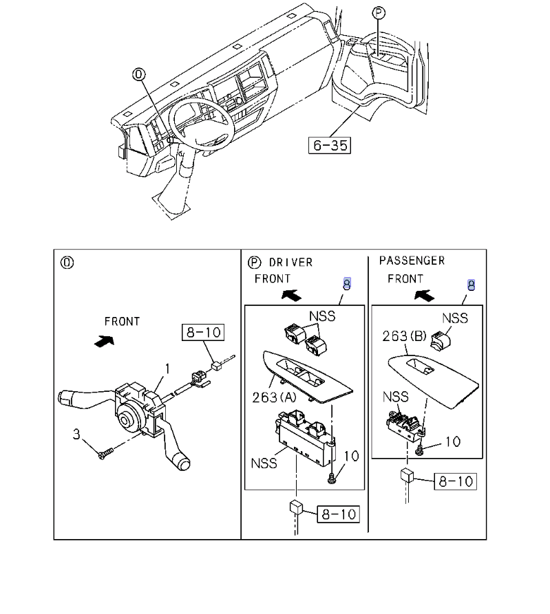 Power Window Switch Passenger Side Right OEM For ISUZU NRR NPR NPR - HD NQR 08 - 21 - GoTrucky
