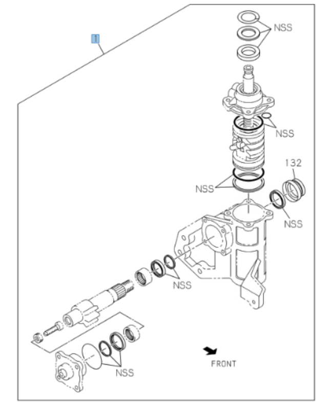 Repair Kit Steering Unit For Isuzu NRR NPR NPR - HD NQR 4HE1 4HK1 98 - 24 - GoTrucky