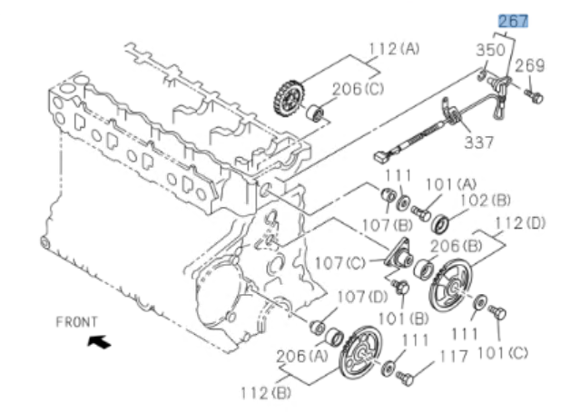 Sensor Camshaft Angle For ISUZU NPR NPR - HD NQR NRR 4HK1 5.2L 6HK1 7.8L 04 - 08 - GoTrucky