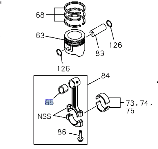 Set of 4 Conn Rod Bushing For Isuzu NPR NPR - HD NQR NRR 4HE1 4.8 4HK1 5.2 98 - 10 - GoTrucky