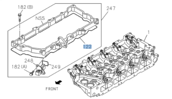 Set of Gasket Valve Cover Upper + Lower For ISUZU NRR NQR NPR - HD 4HK1 5.2L 04 - 10 - GoTrucky