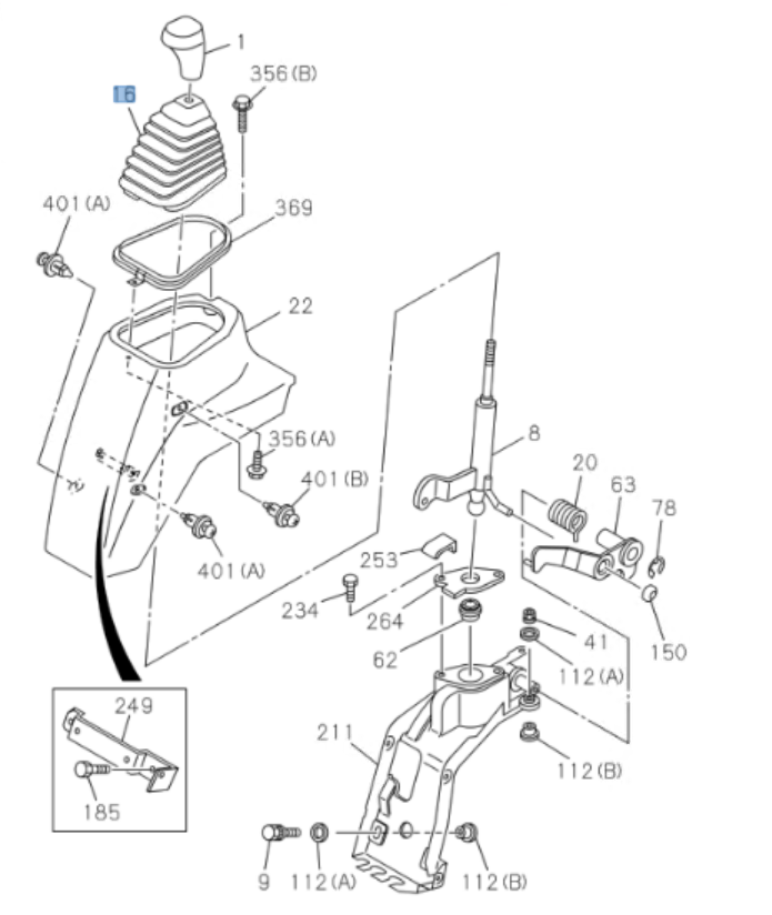 Shift Lever Boot Dust Cover for ISUZU NRR NQR NPR NPR - HD 94 - 07 - GoTrucky