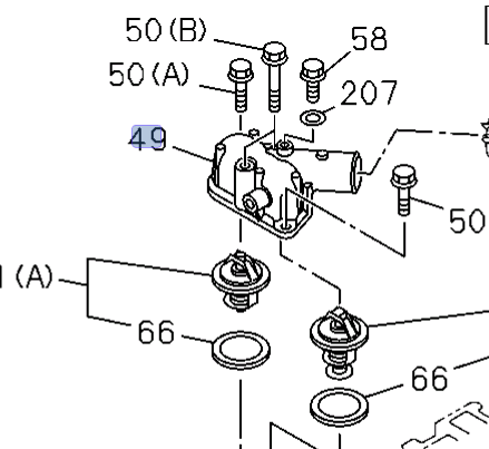 Thermostat 85℃ and 82℃ + Housing Cover for ISUZU NPR NPR - HD NQR 4HK1 4.8L 04 - 25 - GoTrucky