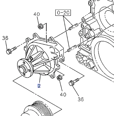Water Pump for ISUZU NPR NPR - HD NQR 4HF1 4.3L 4HG1T 4.6L 4HE1 4.8L 98 - 04 - GoTrucky