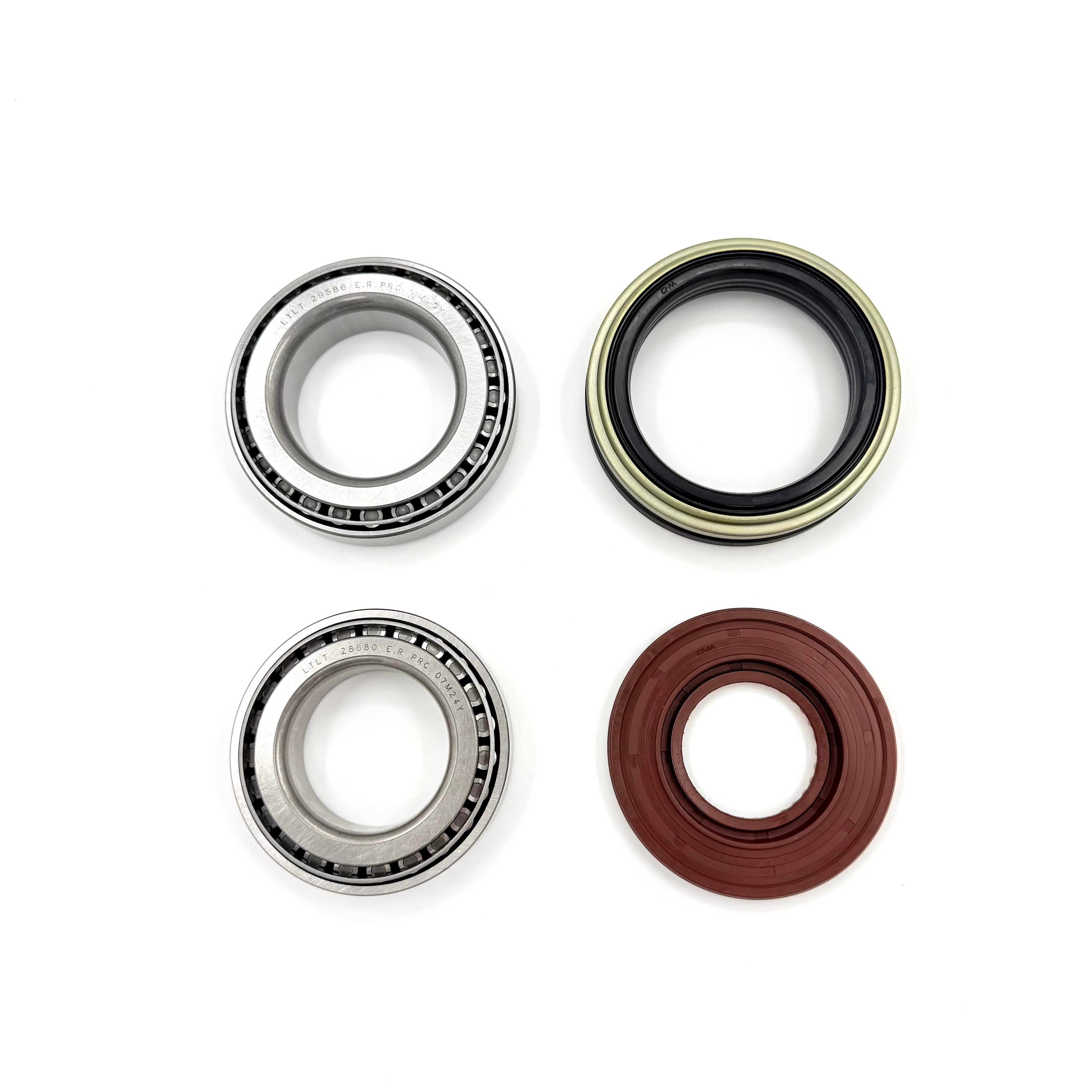 Wheel Hub Rear Set 2x Bearing + 2x Oil Seal for ISUZU NPR NPR - HD NQR 94 - 24 12000 LBS - GoTrucky