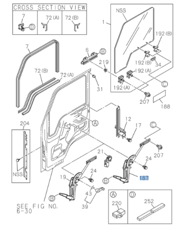Window Regulator Electric + MOTOR Right Passenger Side For ISUZU NRR NPR NPR - HD NQR 1994 - 07 - GoTrucky