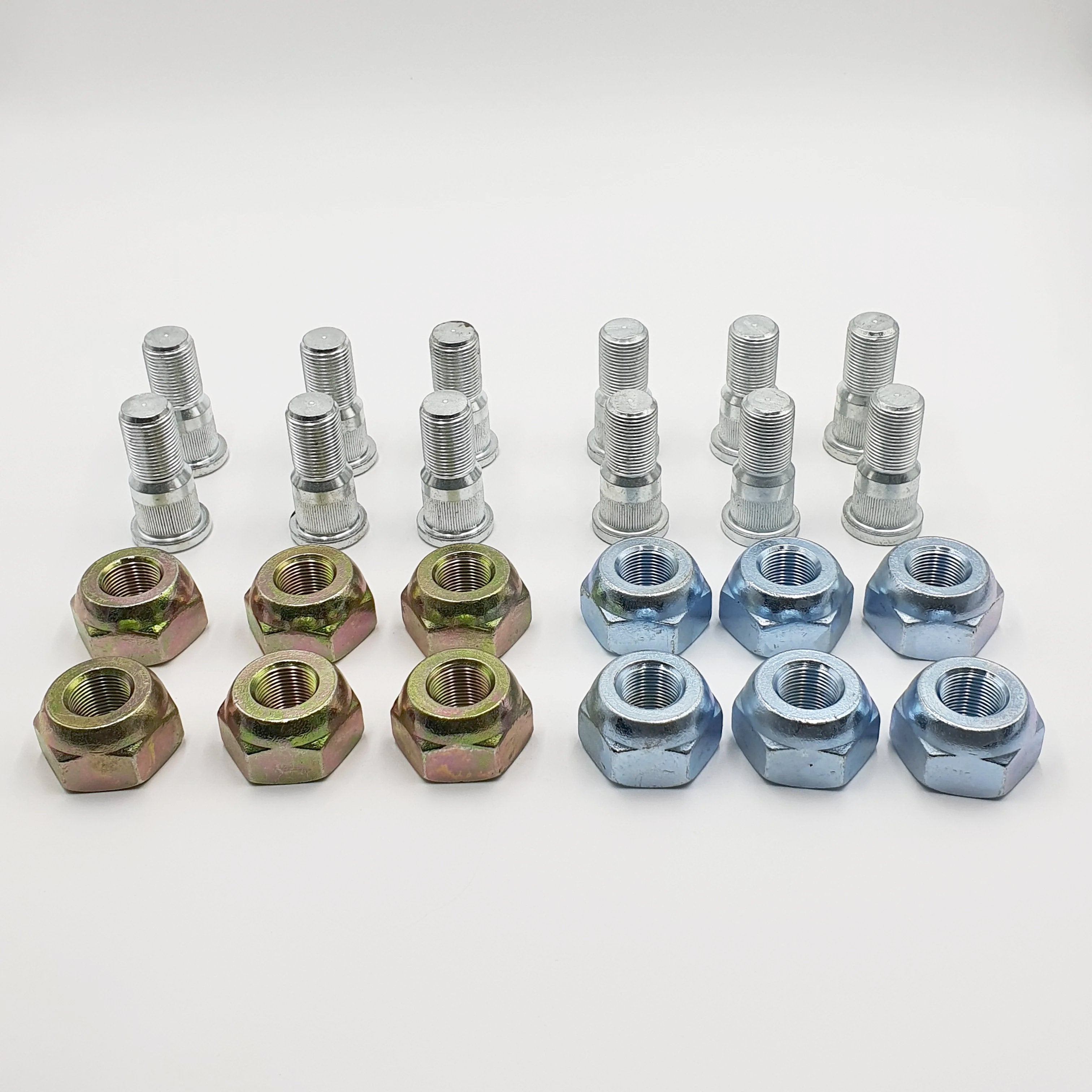 12x Wheel Nut + Stud Front 6 Right + 6 Left for ISUZU NPR NQR NPR - HD NRR 98 - 25 - GoTrucky