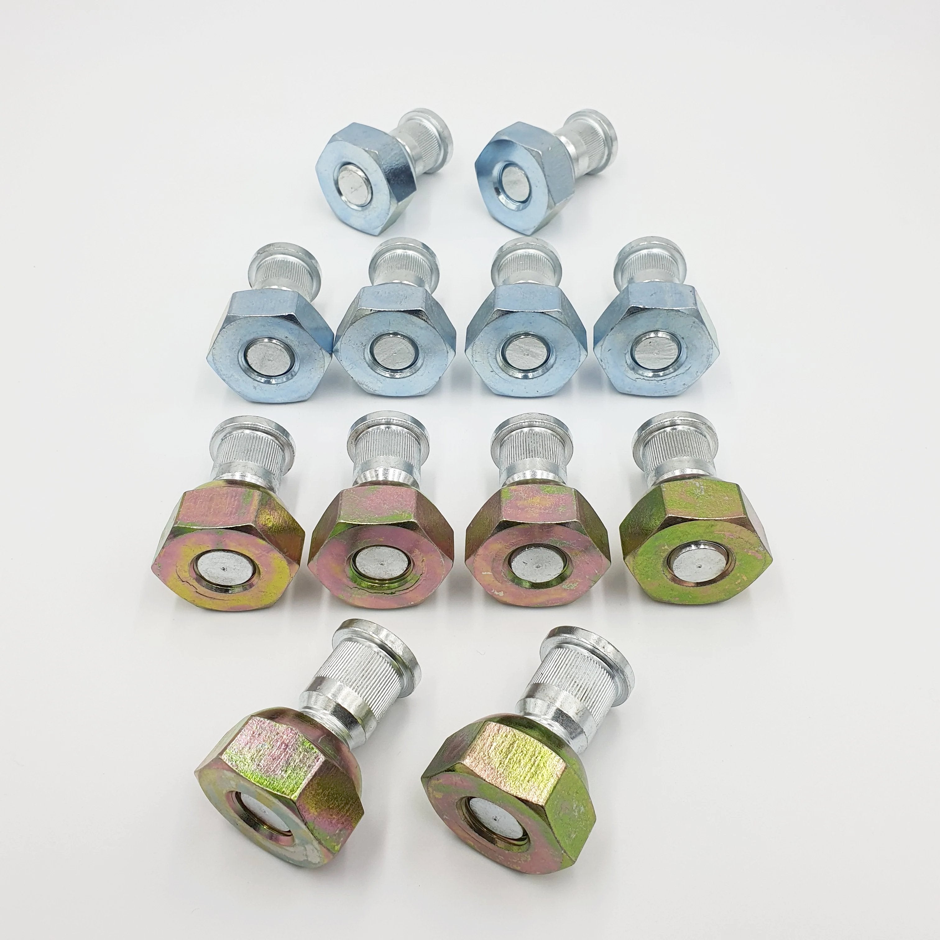 12x Wheel Nut + Stud Front 6 Right + 6 Left for ISUZU NPR NQR NPR - HD NRR 98 - 25 - GoTrucky