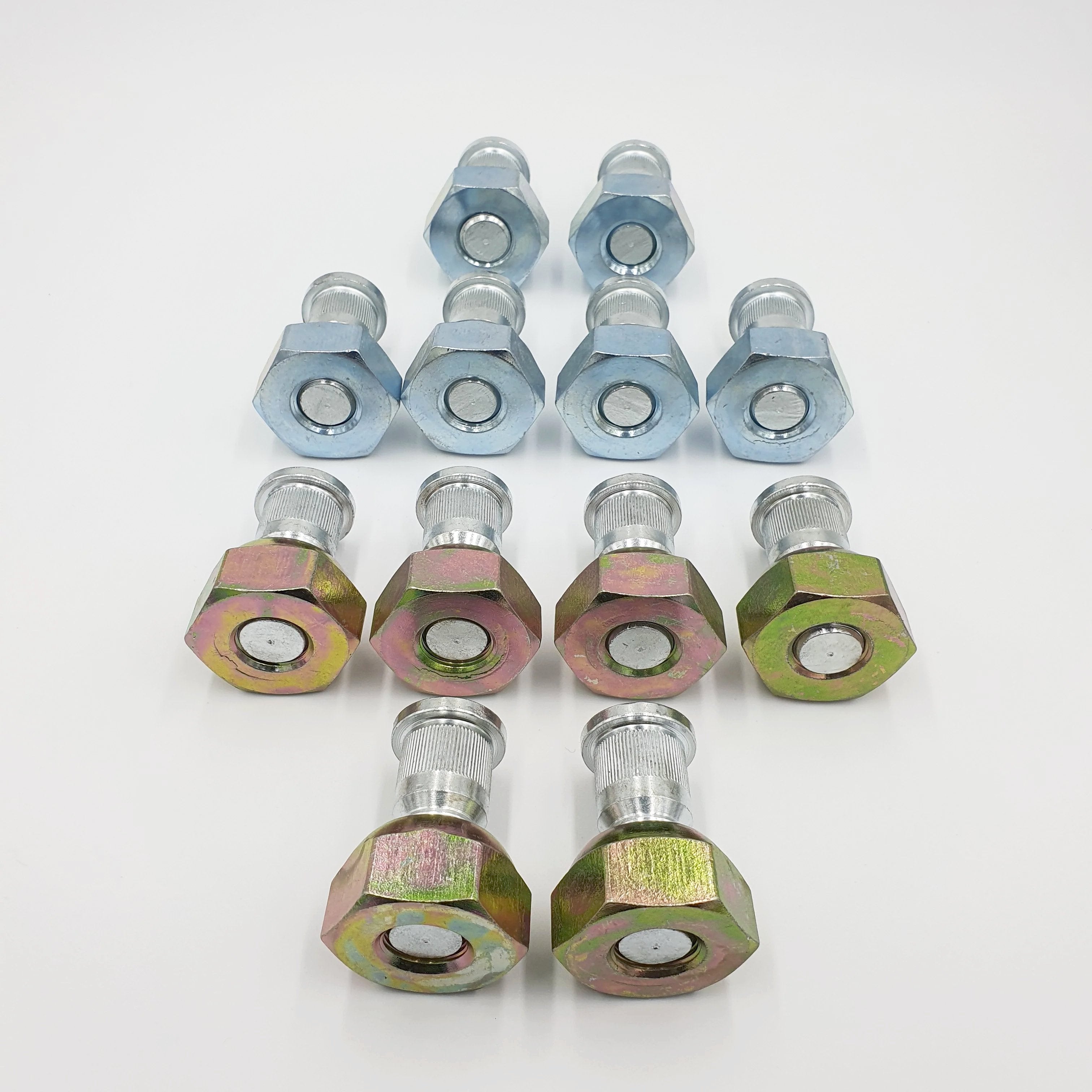 12x Wheel Nut + Stud Front 6 Right + 6 Left for ISUZU NPR NQR NPR - HD NRR 98 - 25 - GoTrucky