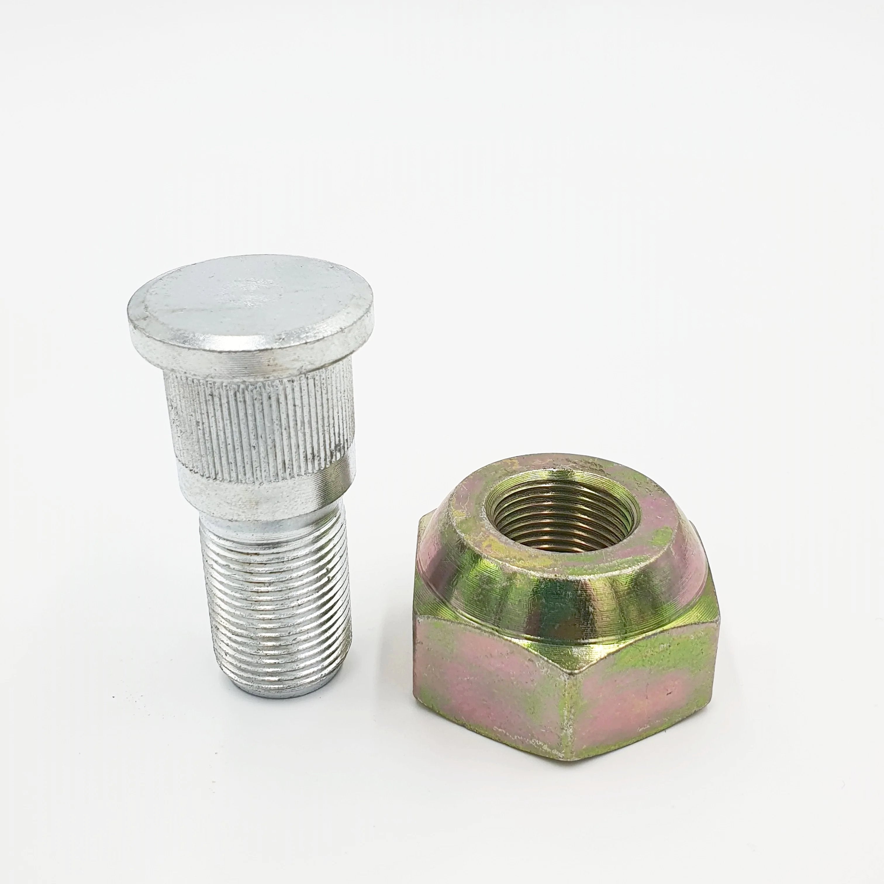 2x Wheel Stud + Nut Front Right Passenger Side For ISUZU NPR NQR NPR-HD 98-25