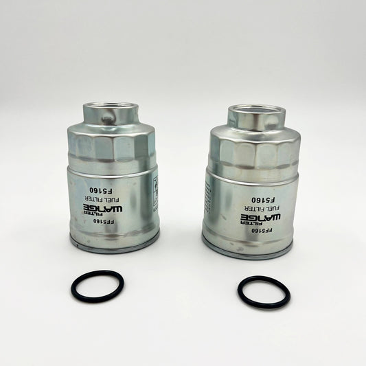 2x Fuel Filter Element For ISUZU NRR NQR NPR NPR - HD 4JJ1 3.0L 4HK1 5.2L 05 - 22 - GoTrucky