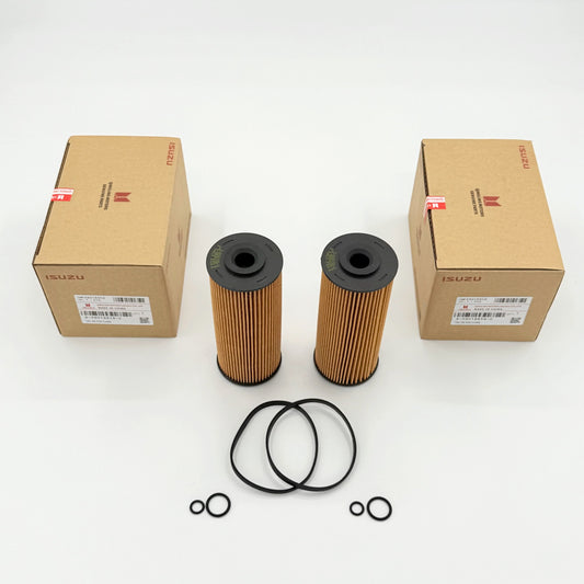 2x Oil Filter for ISUZU NPR Eco - Max Reach 4JJ1 3.0L OEM 11 - 18 - GoTrucky