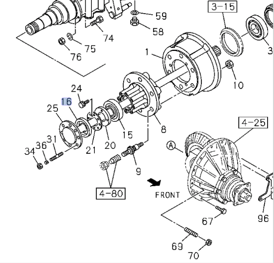 2x Oil Seal Rear Wheel Hub Outer for ISUZU NRR NPR NPR - HD NQR 94 - 24 - GoTrucky