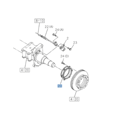 2x Rotor Sensor ABS Ring Rear For ISUZU NRR NPR NPR - HD NQR 4HK1 5.2L 21 - 26 - GoTrucky