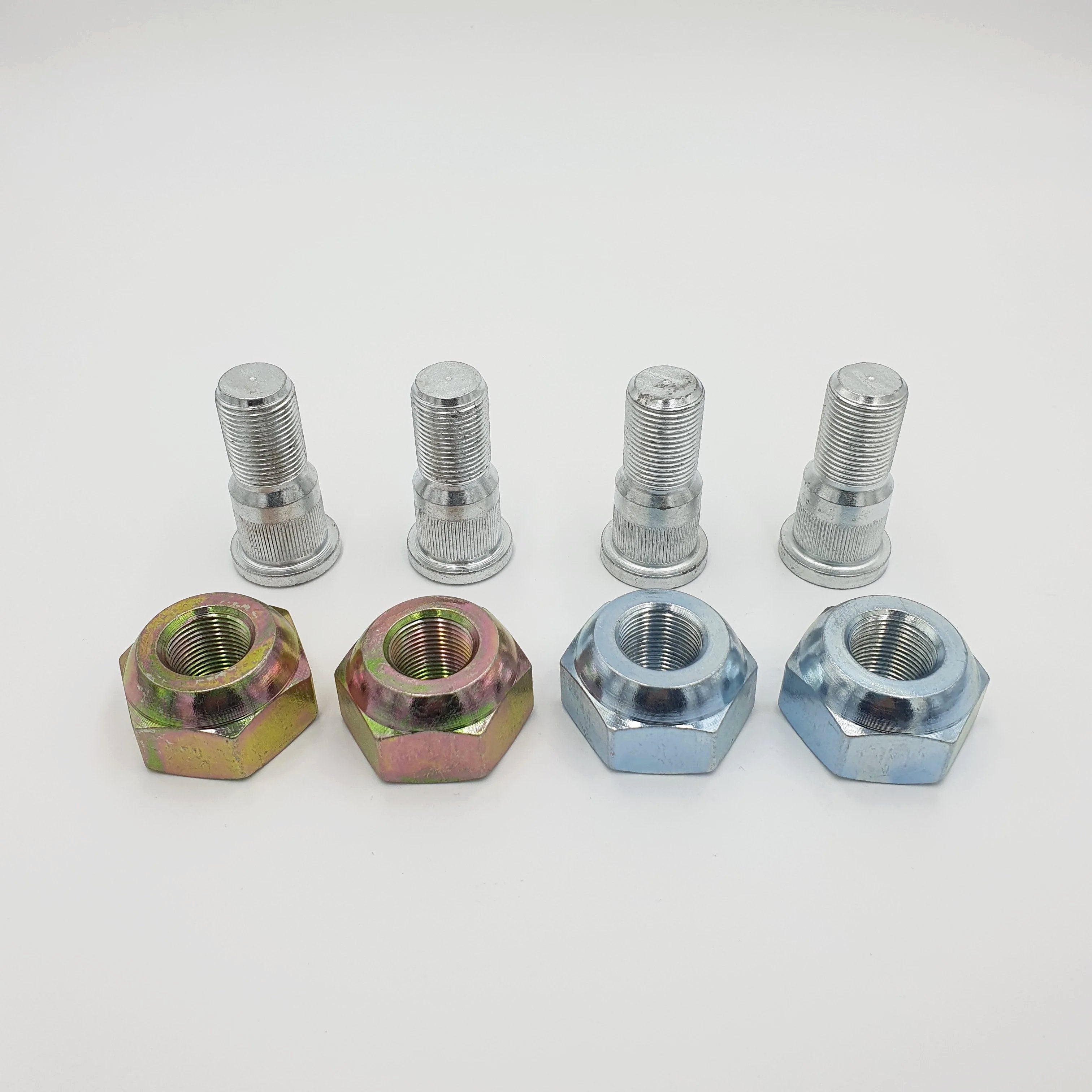 4x Wheel Nut + Stud Front 2 Right + 2 Left for ISUZU NPR NQR NPR - HD NRR 98 - 25 - GoTrucky