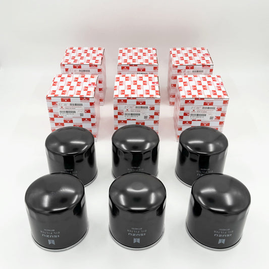 6x Element Oil Filter For Isuzu NPR NPR - HD NQR NRR 4HK1 5.2L 4HE1 4.8L 98 - 18 OEM - GoTrucky