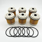 6x Fuel Filter Element for ISUZU NPR NQR NPR - HD 4JJ1 3,0 4HK1 5,2L 07 - 24 - GoTrucky