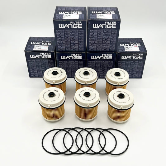 6x Fuel Filter Element for ISUZU NPR NQR NPR - HD 4JJ1 3,0 4HK1 5,2L 07 - 24 - GoTrucky