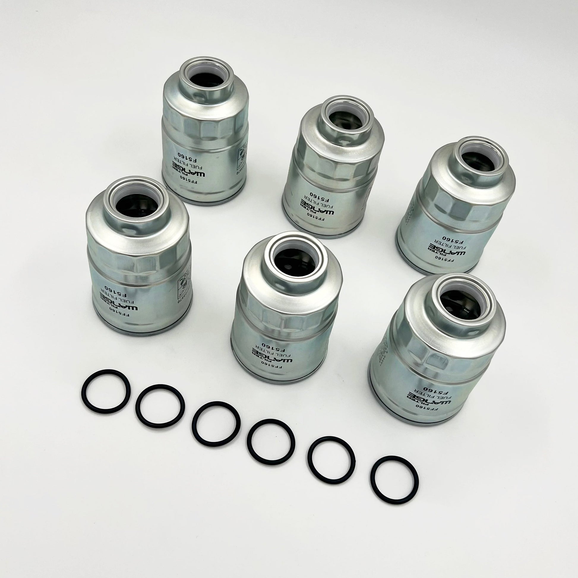 6x Fuel Filter Element For ISUZU NRR NQR NPR NPR - HD 4JJ1 3.0L 4HK1 5.2L 05 - 22 - GoTrucky