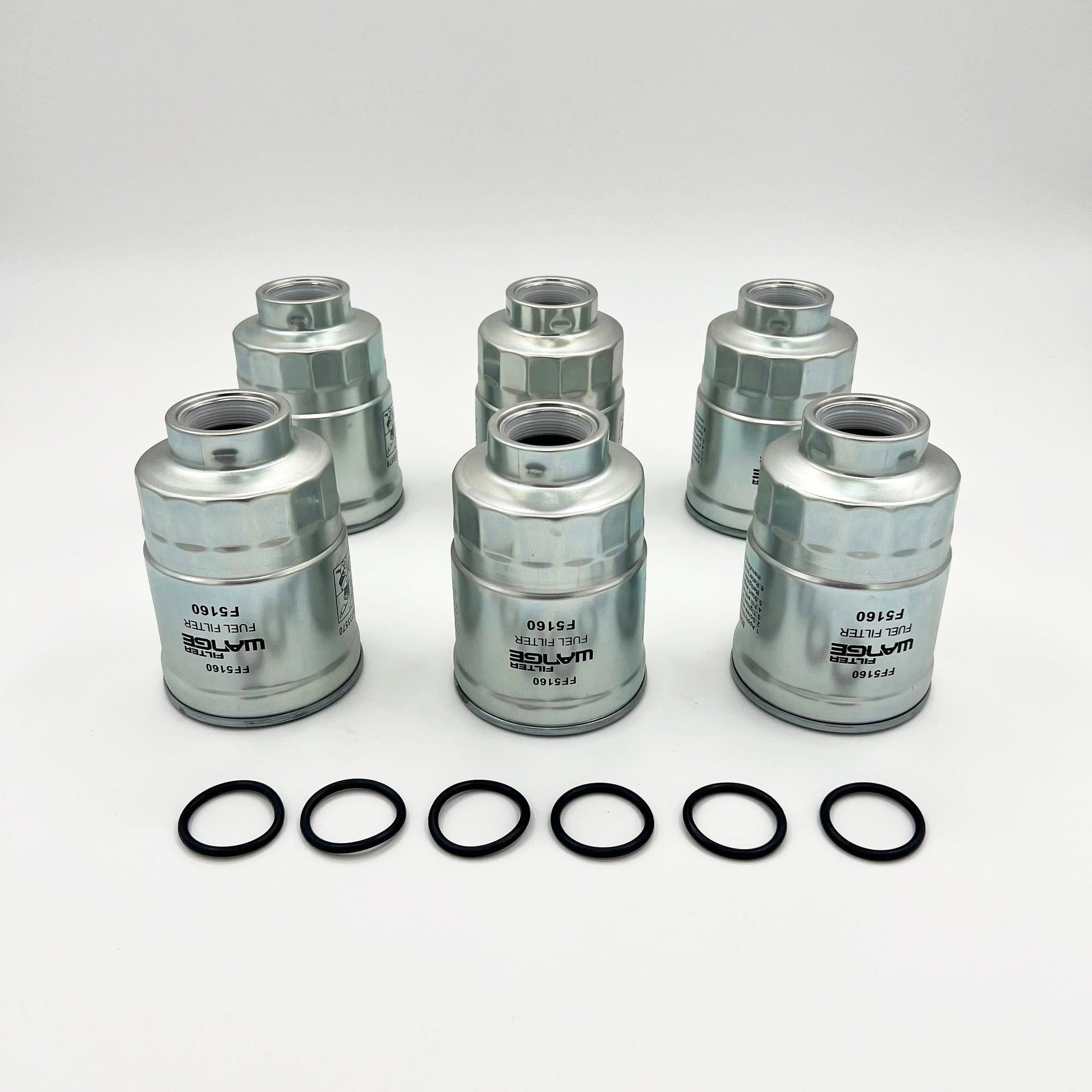 6x Fuel Filter Element For ISUZU NRR NQR NPR NPR - HD 4JJ1 3.0L 4HK1 5.2L 05 - 22 - GoTrucky