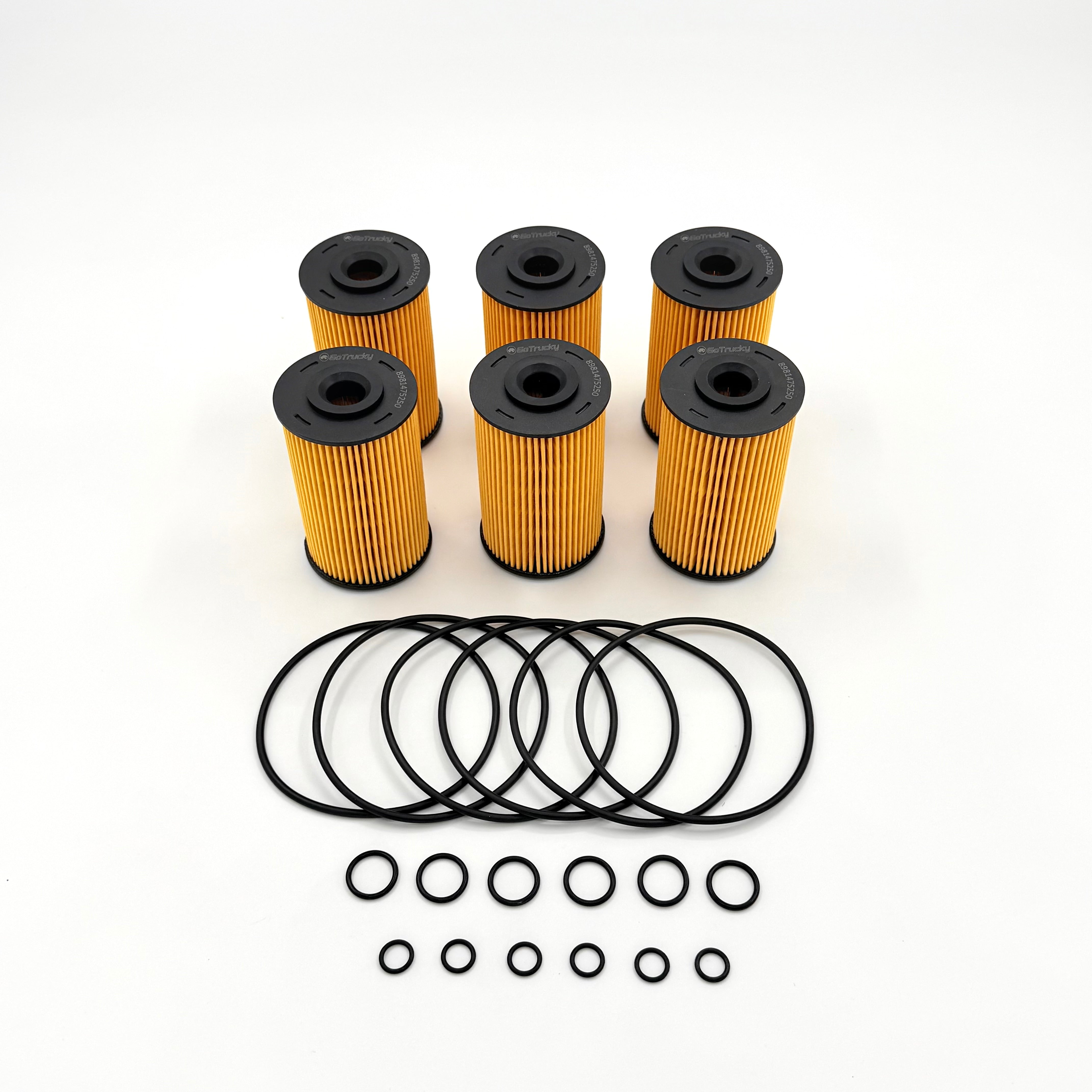 6x Fuel Filter Element Kit For Isuzu NPR NQR NPR - HD 4HK1 5.2L 10 - 25 - GoTrucky