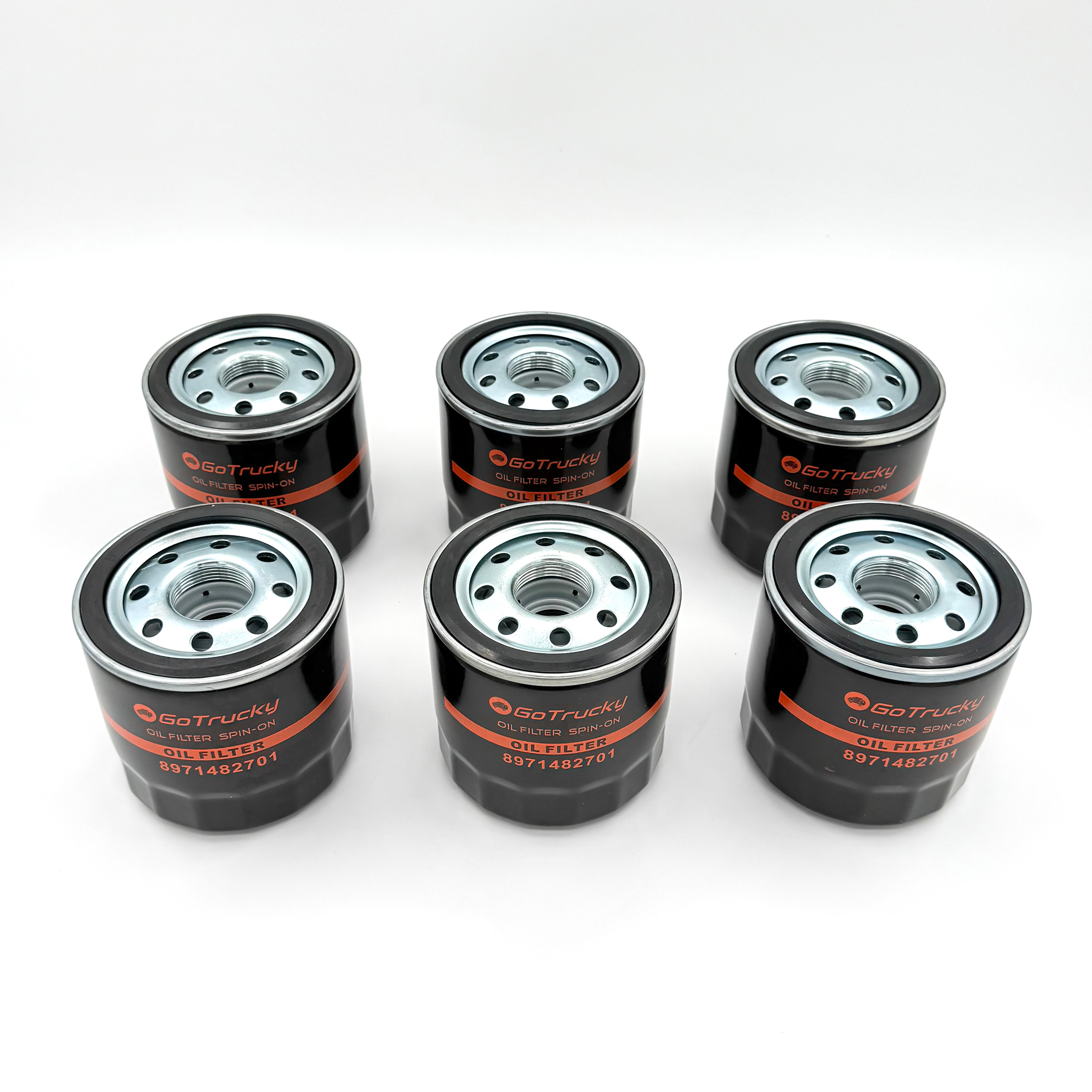 6x Element Oil Filter For Isuzu NPR NPR-HD NQR NRR 4HK1 5.2L 4HE1 4.8L 1998-2010