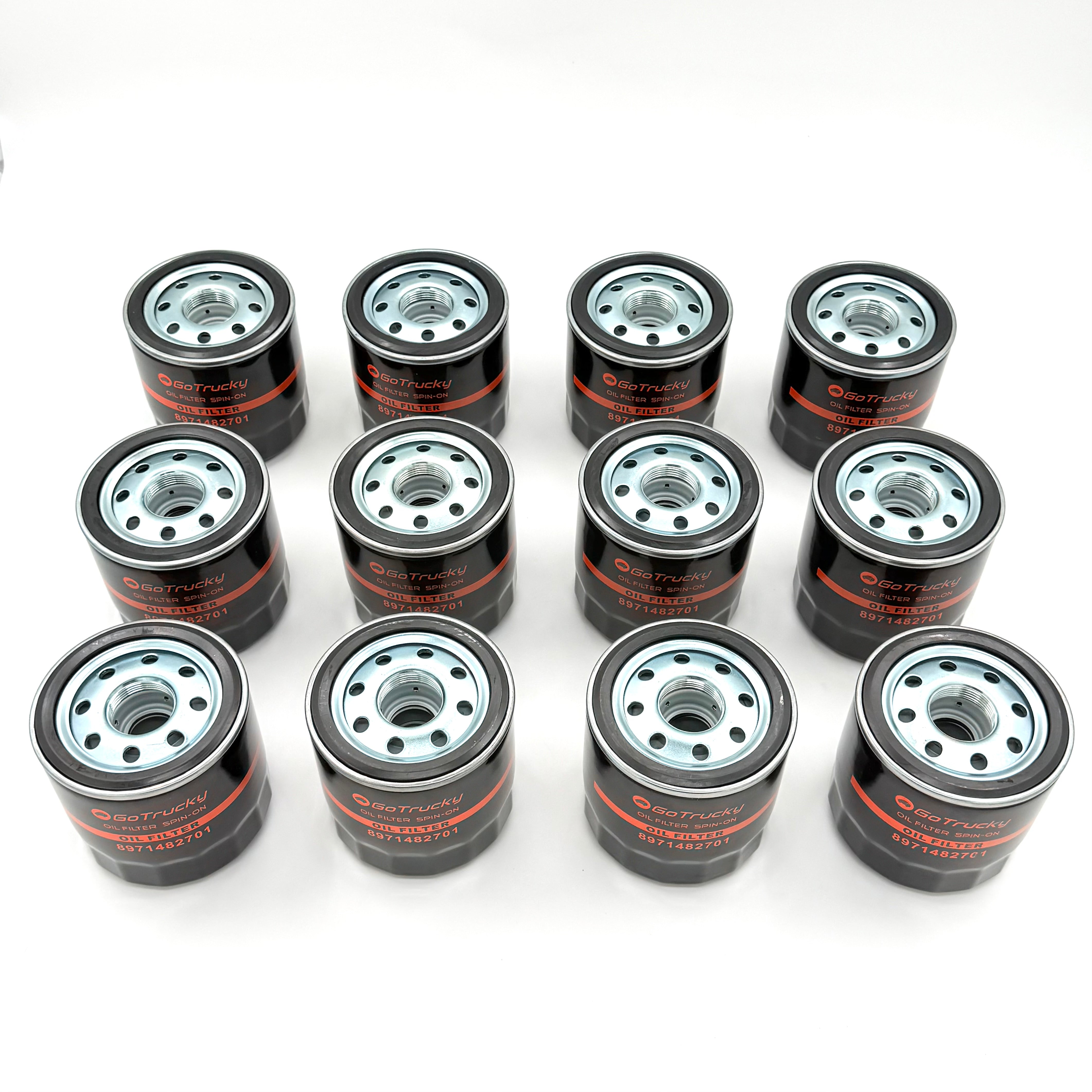 12x Element Oil Filter For Isuzu NPR NPR-HD NQR NRR 4HK1 5.2L 4HE1 4.8L 1998-2010