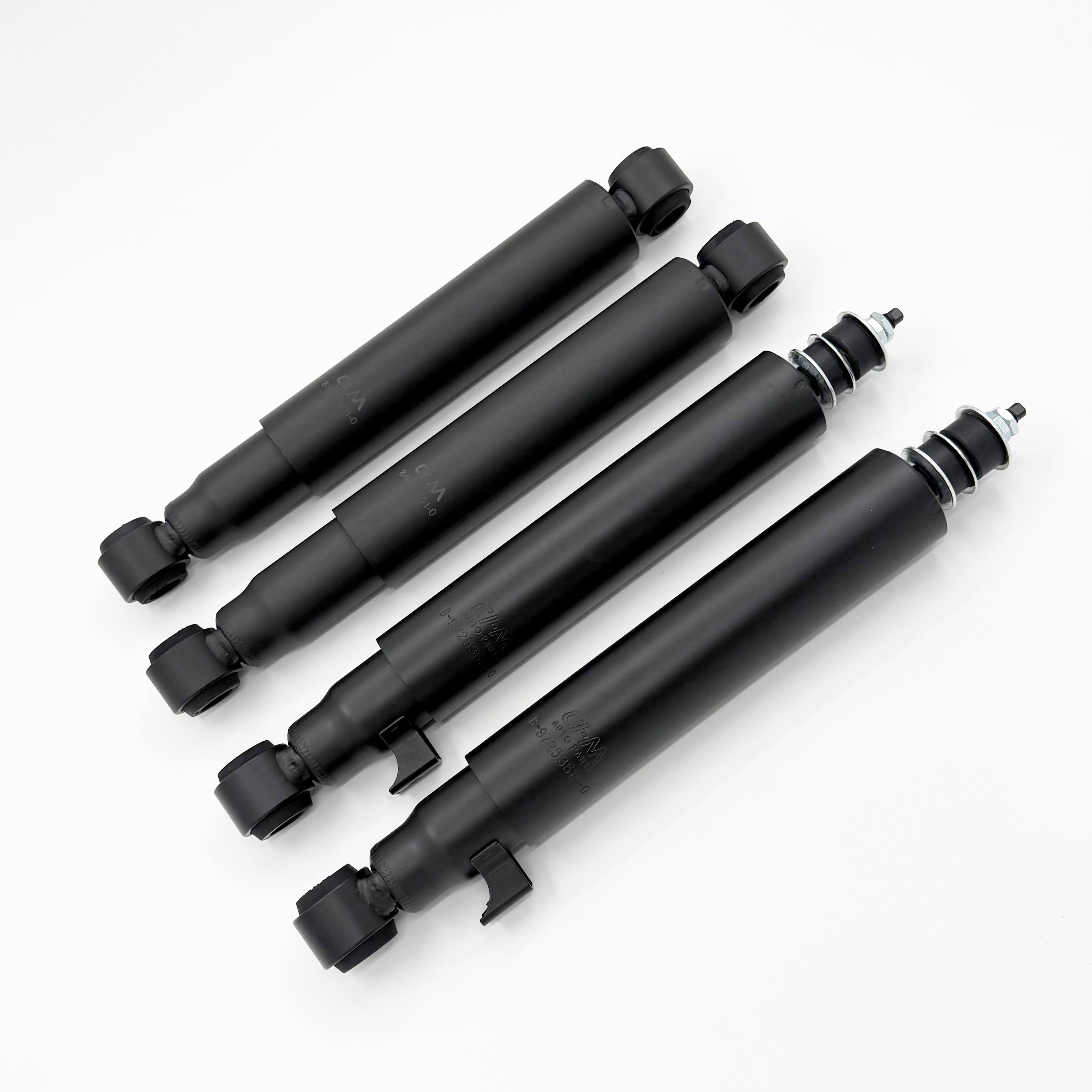 Set of 4 Shock Absorber 2x Front 2x Rear For Isuzu NRR NPR NPR-HD NQR 4HK1 5.2L 4HE1 4.8L 1998-2010