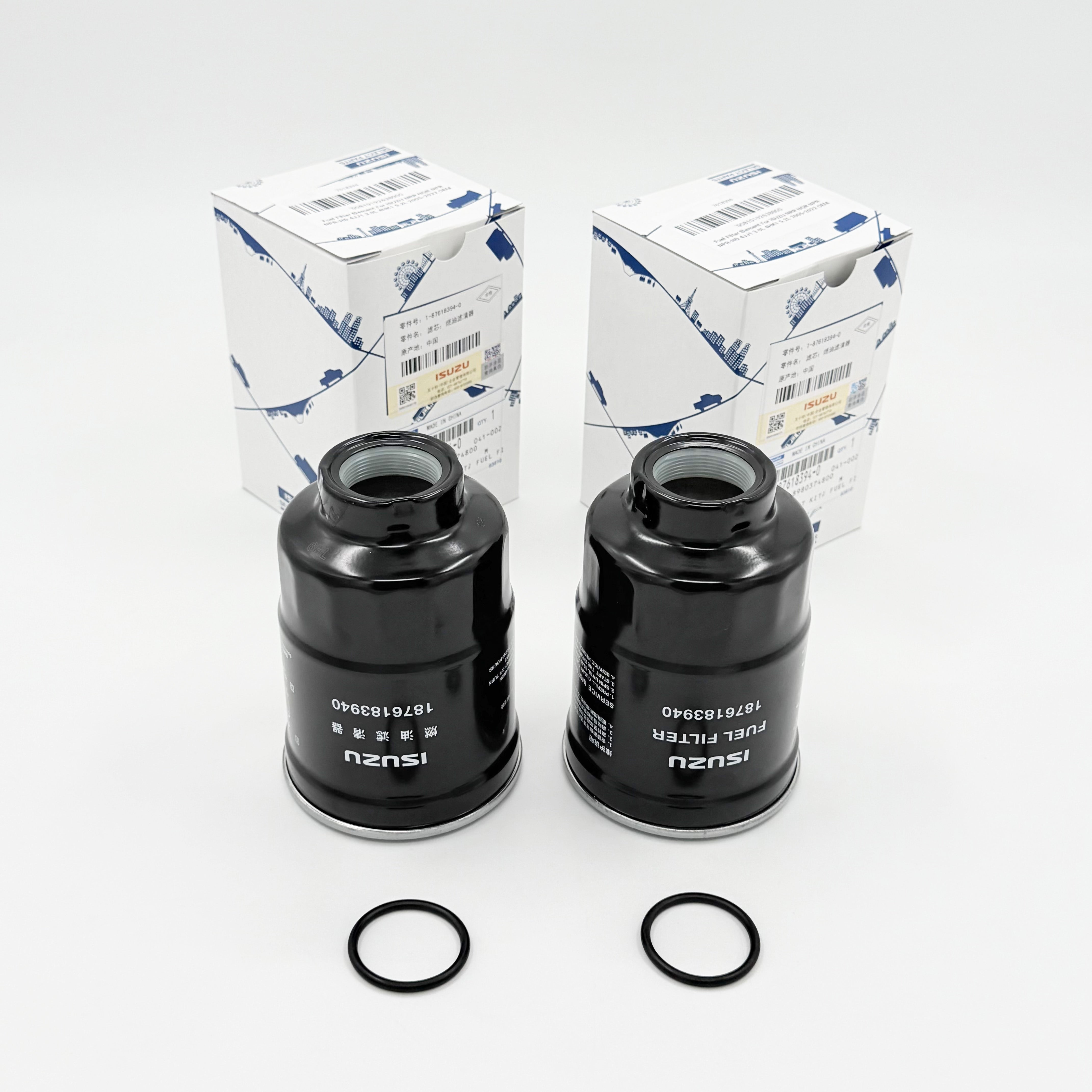 2x Fuel Filter Element For ISUZU NRR NQR NPR NPR-HD 4JJ1 3.0L 4HK1 5.2L 2005-2022 OEM