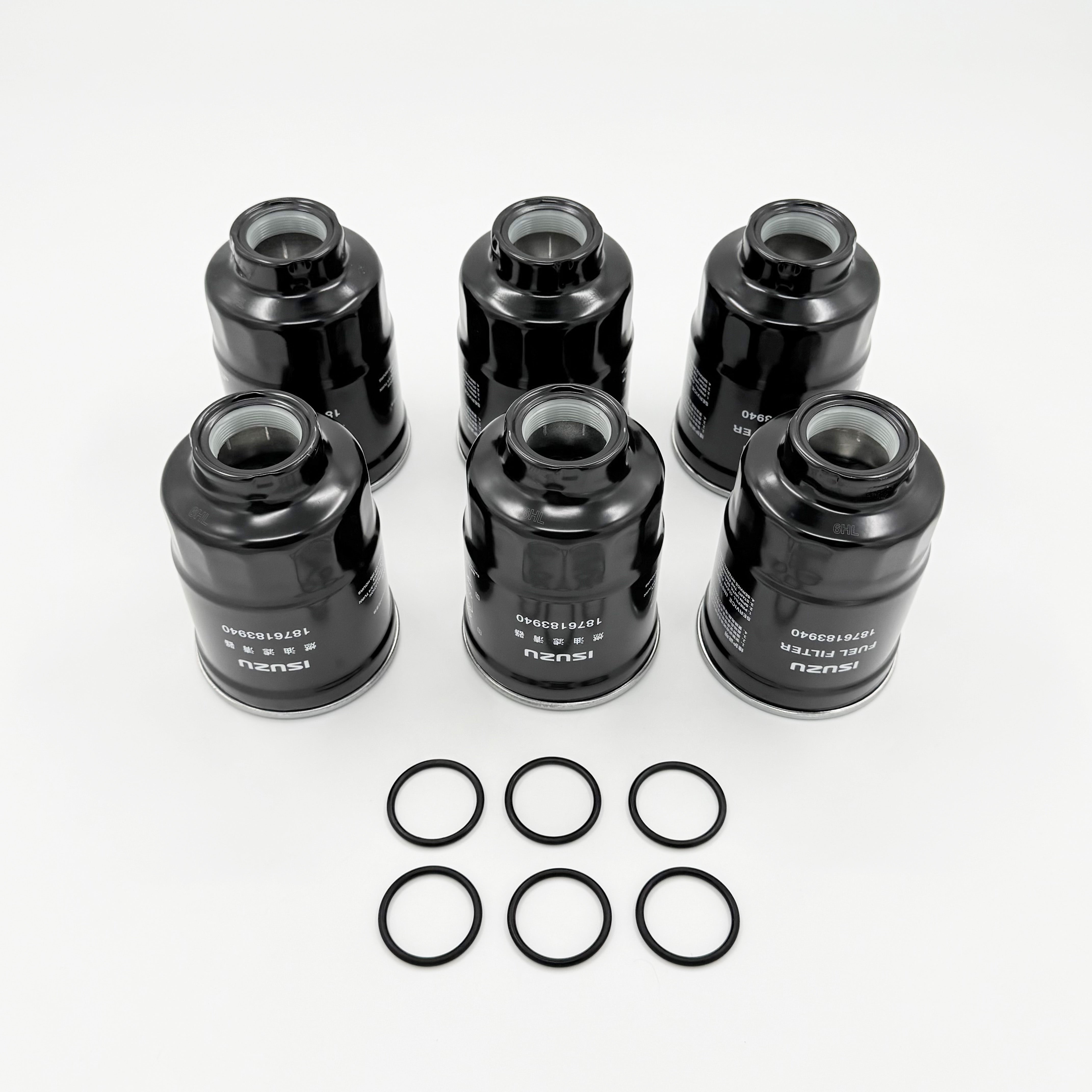 6x Fuel Filter Element For ISUZU NRR NQR NPR NPR-HD 4JJ1 3.0L 4HK1 5.2L 2005-2022 OEM