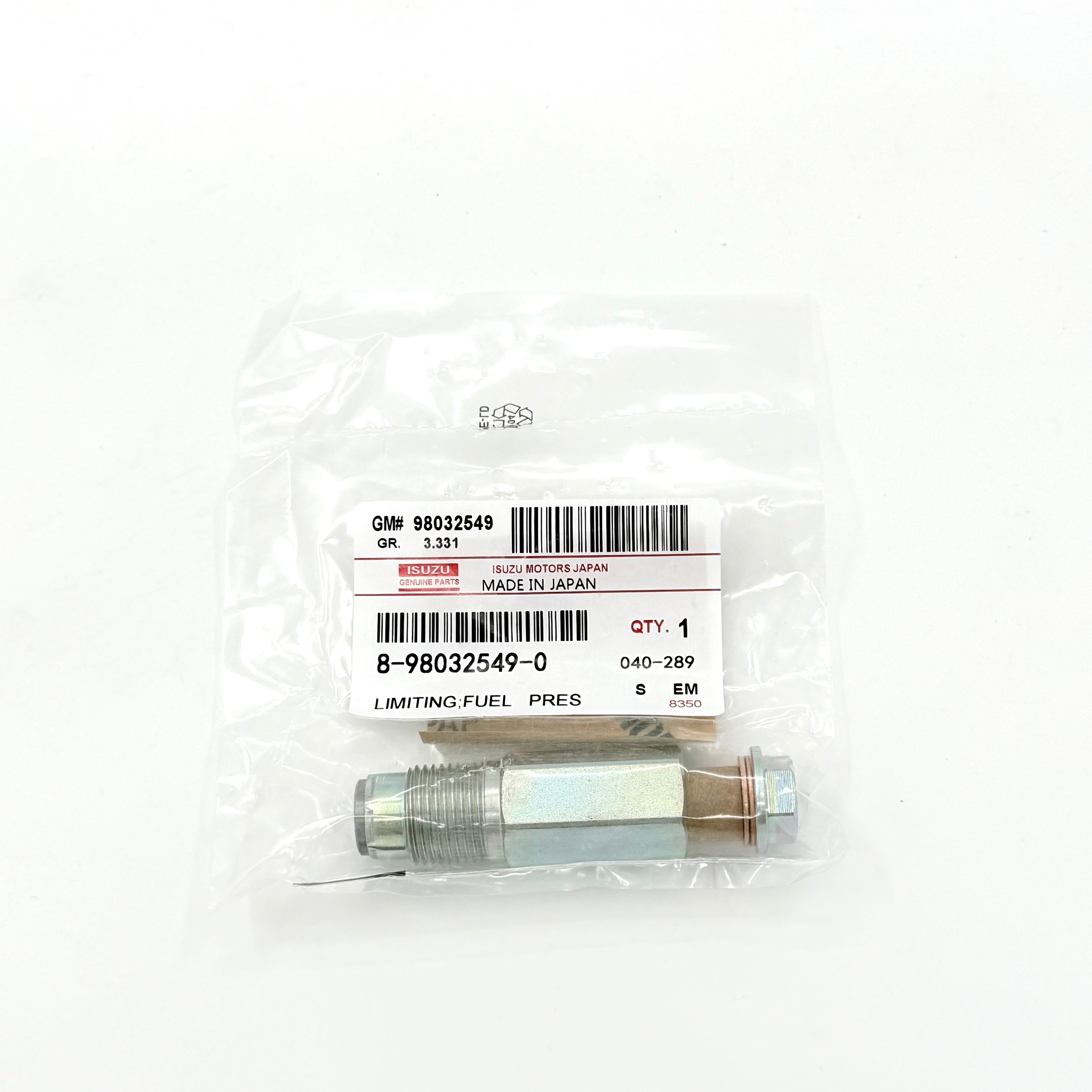 GENUINE Fuel Pressure Limiter Valve For ISUZU NRR NPR NPR-HD NQR 4HK1 5.2L 2007-2010