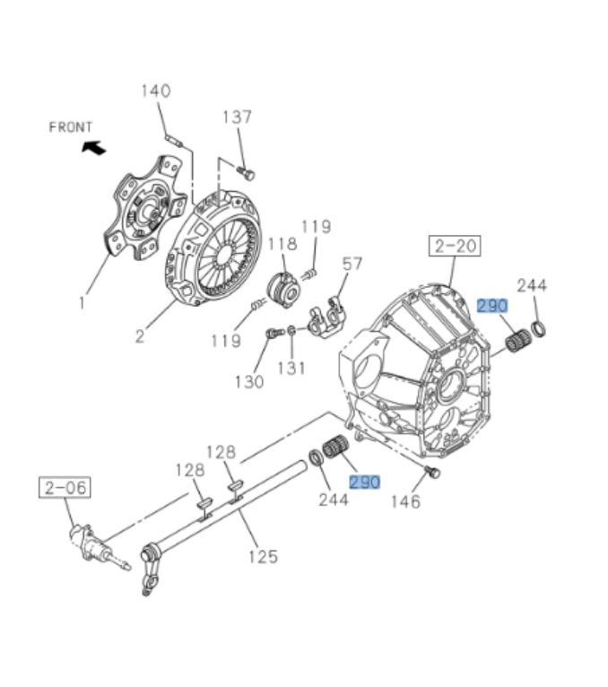 Bearing Needle Clutch Shaft Lever For Isuzu NRR NQR NPR NPR - HD MZZ6 02 - 12 - GoTrucky