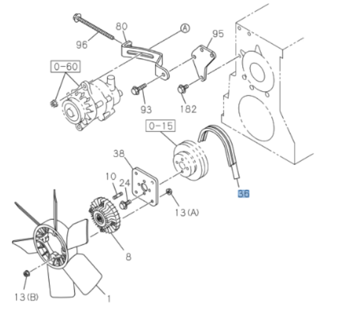 Belt Cooling Fan For Isuzu NPR NQR NRR 4HG1T 4.6L 4HE1 4.8L 4HK1 5.2L 98 - 07 - GoTrucky