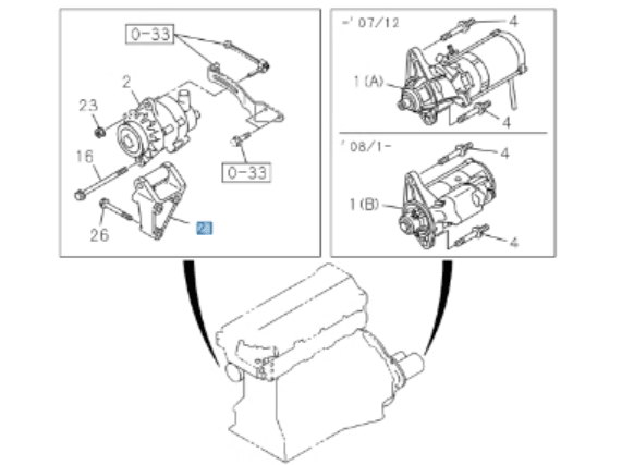 Bracket Alternator For Isuzu NPR NPR - HD 4HE1 4.8L 4HK1 5.2L 1998 - 2010 - GoTrucky