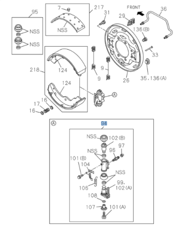 Brake Wheel Cylinder Rear 1 - 5/16 (LEFT REAR) FOR ISUZU NQR NRR NPR NPR - HD 2003 - 2021 - GoTrucky