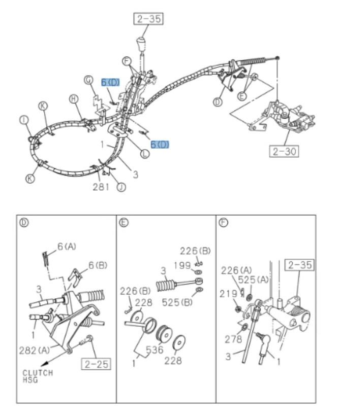 Clip Cable Transmission Shift Select Small For ISUZU NRR NPR NPR - HD NQR 98 - 25 - GoTrucky