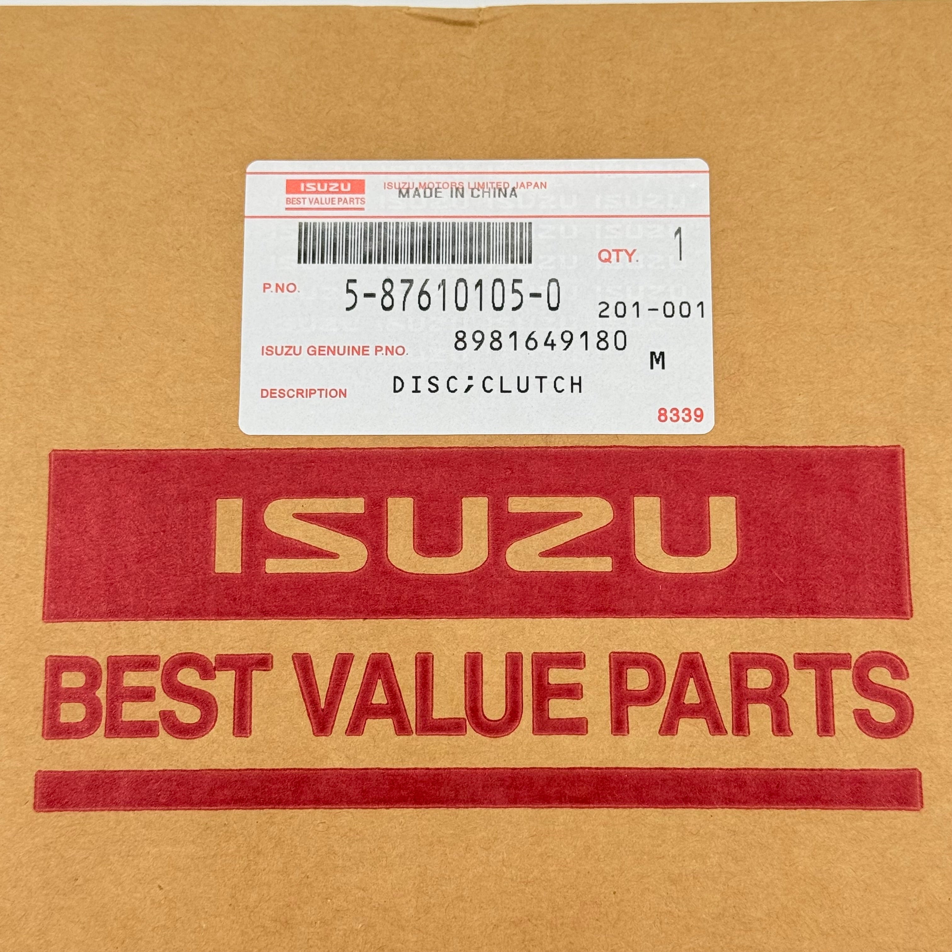 Clutch Disc For Isuzu NRR NPR NPR - HD NQR 4HK1 5.2L M/T MZZ6 02 - 13 OEM - GoTrucky