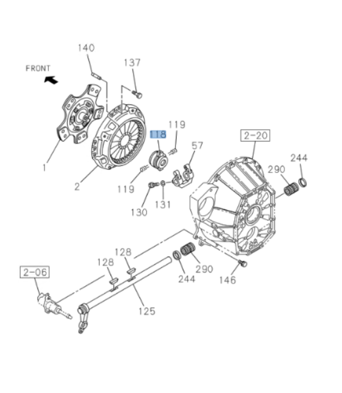 Clutch Release Bearing OEM For ISUZU NRR NPR NPR - HD NQR 4HK1 5.2L MZZ6 02 - 16 - GoTrucky