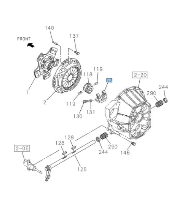 Clutch Shaft + Fork Shift + 2 Bearing + 2x Seal For ISUZU NRR NQR NPR NPR - HD MZZ6 4HE1 4.8L 4HK1 5.2L 02 - 13 - GoTrucky