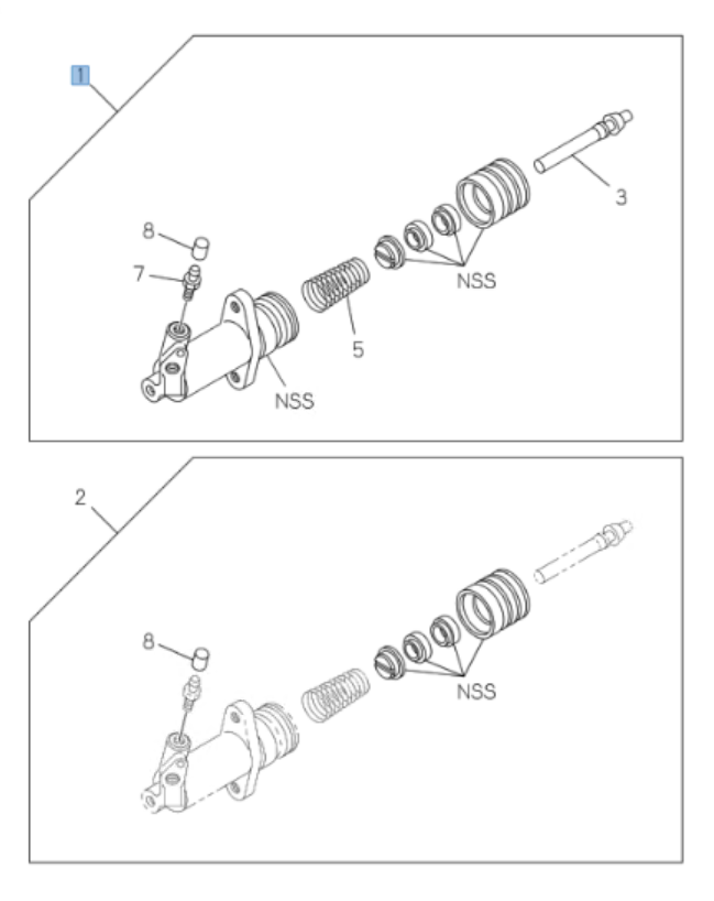 Clutch Slave Cylinder M/T MZZ6 For Isuzu NRR NPR NQR NPR - HD 4HK1 5.2L 07 - 10 - GoTrucky