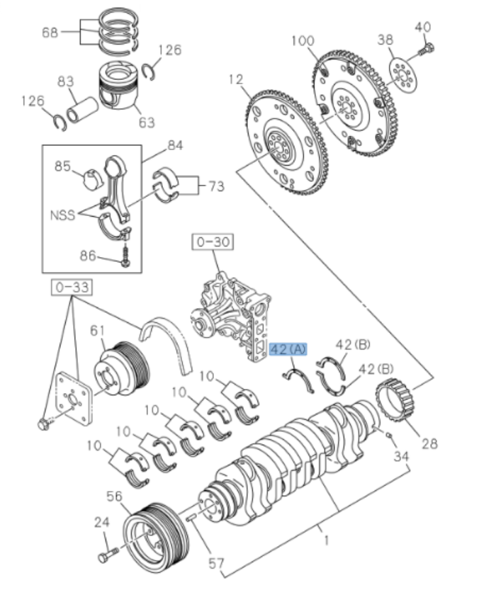Conn Rod + Main Bearings + Washer Thrust Set STD For ISUZU 4HE1 4HK1 5.2L 98 - 09 - GoTrucky