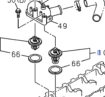 Coolant Thermostat 85℃ For Isuzu NPR NPR - HD NQR NRR 4HE1 4.8L 4HK1 5.2L 98 - 16 - GoTrucky