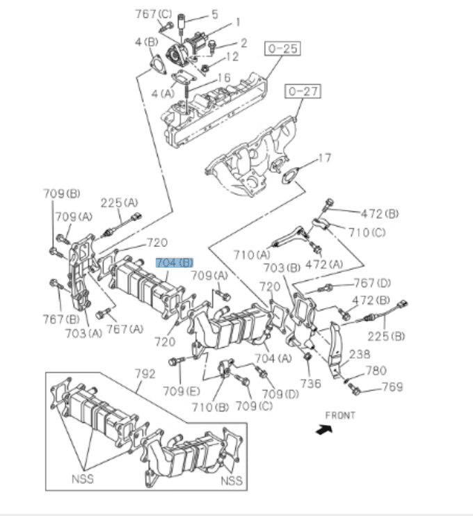 Cooler EGR Assembly B For ISUZU NPR NPR - HD NQR NRR 4HK1 5.2L 07 - 11 - GoTrucky
