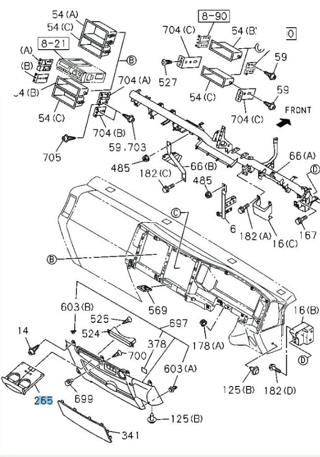 Cup Holder For ISUZU NPR NPR-HD NRR NQR 2007-2025 OEM - GoTrucky