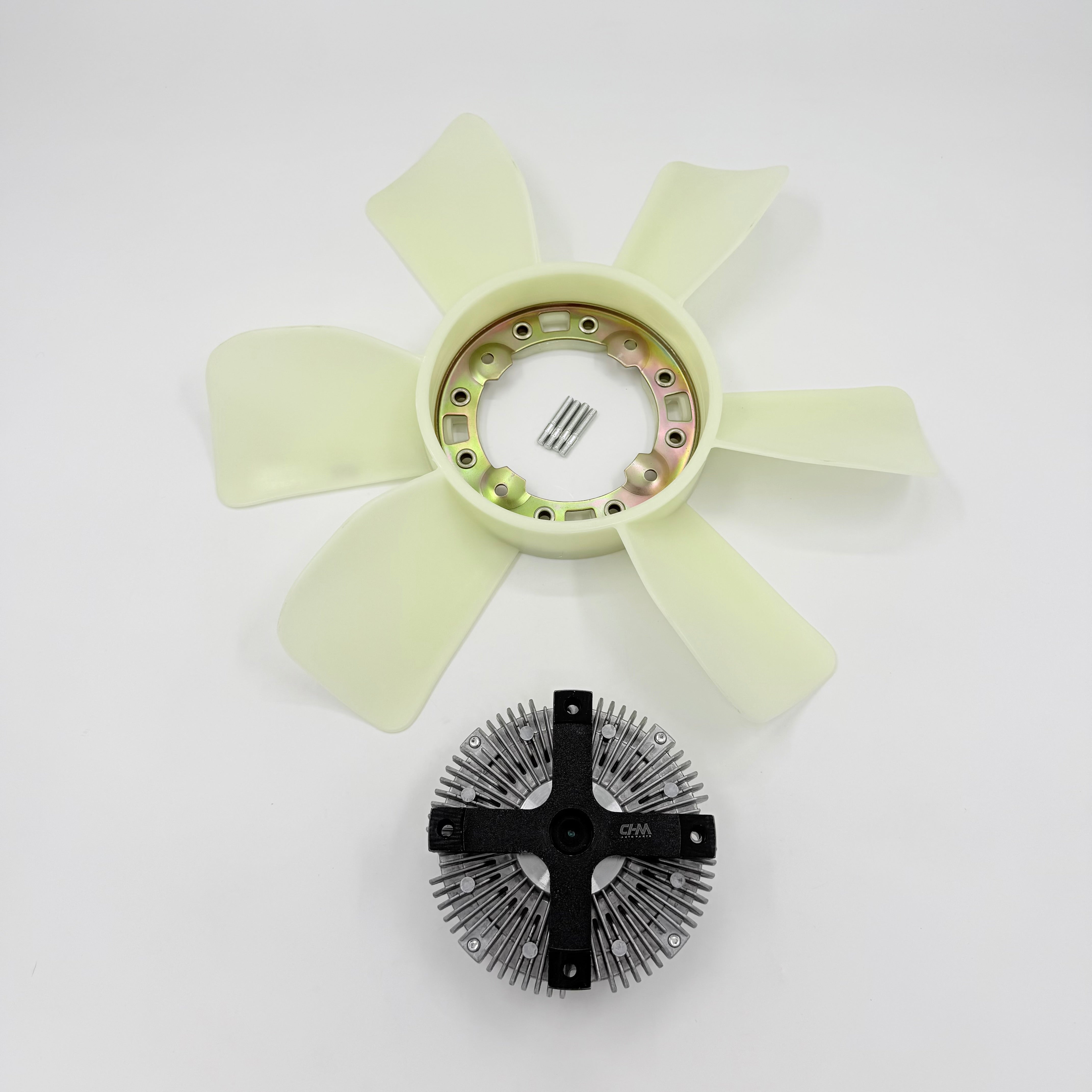 Fan Clutch + Fan Blade For ISUZU NPR NPR-HD NQR 4HE1 4.8L 98-04 - GoTrucky